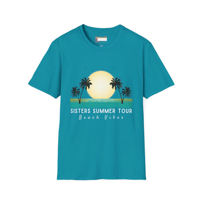 Graphic Sister Tour Comfort T-shirt, Christian Sister Outdoor Group Vacation Tees, Tees for Sisters Beach Cruise Trip