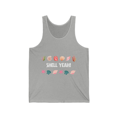 "Shell Yeah" Beach Lovers Ultimate Comfort Styled Unisex Summer Tank Top