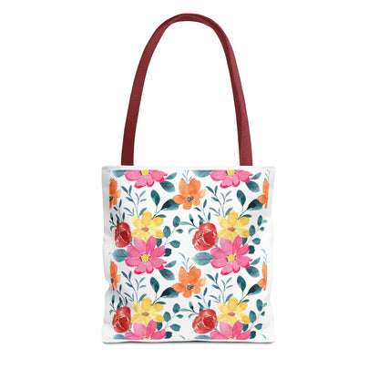 Summer Graphic Wild Flower Tote Bag