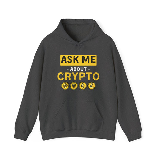 Ask Me About Crypto Ultimate Comfort Unisex Hoodie