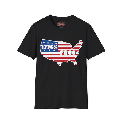1776 percent Free,  July 4th Ultimate Comfort Unisex T-shirt