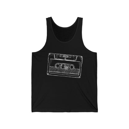 Old School Tape Graphic Ultimate Comfort Styled Unisex Tank Top