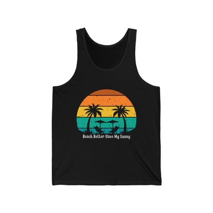 Beach Lovers Ultimate Comfort Styled Funny Unisex Summer Tank Top