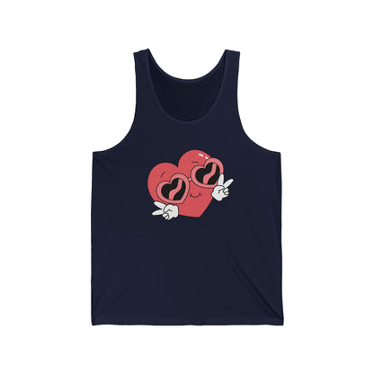Love Graphic Emoji Sign Ultimate Comfort Styled Unisex Tank Top