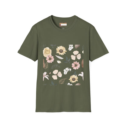Graphic Wild Flower, Flower Lover Unisex Minimalist Comfort T-shirt