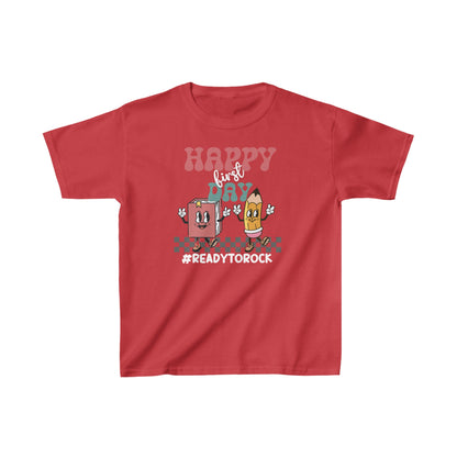 Leveling Up To First Grade Ultimate Comfort Unisex Kids T-Shirts