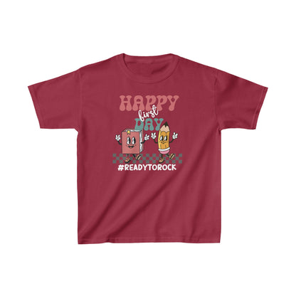 Unisex Kids Happy First Day Ultimate Comfort T-Shirts