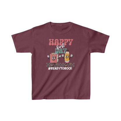 Unisex Kids Happy First Day Ultimate Comfort T-Shirts