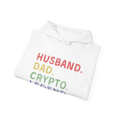 Husband Dad Crypto Legend Ultimate Comfort Unisex Hoodie