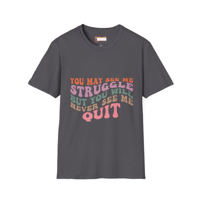 Graphic Quotes Designed Comfort Unisex T-shirt