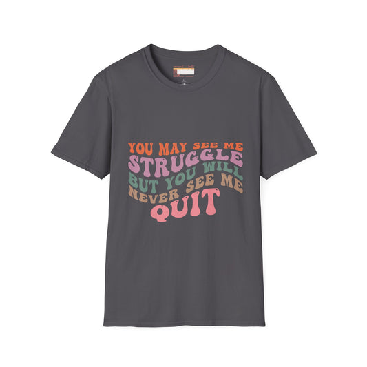 Graphic Quotes Designed Comfort Unisex T-shirt