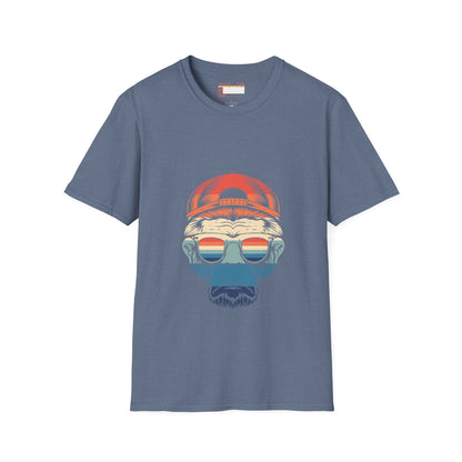 Retro Summer Graphic Monkey Man Designed Comfort T-shirt