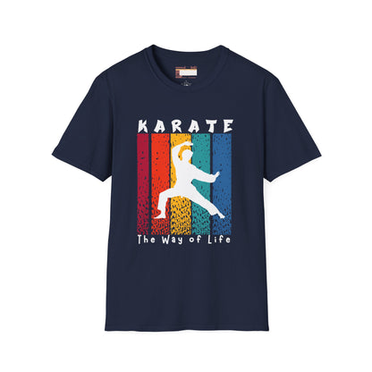 Graphic Karate Taekwondo Fighter Unisex Minimalist Comfort T-shirt