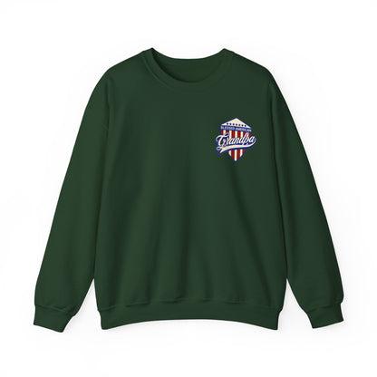 Graphic Blessed American Grandpa  Unisex Crewneck Sweatshirt
