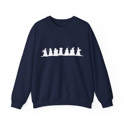 Graphic Designed Holiday Christmas Snowman Unisex Crewneck Sweatshirt