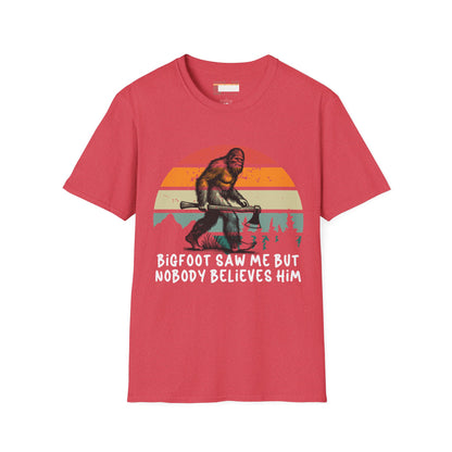 Bigfoot Hiking Lovers Hiking Buddy Camping Graphic Comfort Unisex T-shirt