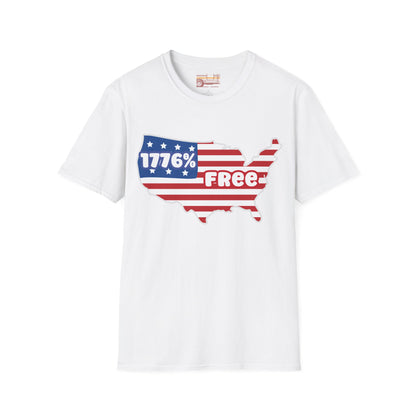 1776 percent Free,  July 4th Ultimate Comfort Unisex T-shirt