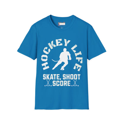 Graphic Hockey Player Unisex Comfort Styled T-shirts