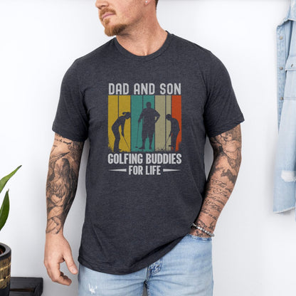 Dad And Son Golfing Buddies Ultimate Comfort Unisex Fathers Day T-shirt