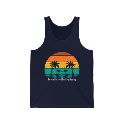 Beach Lovers Ultimate Comfort Styled Funny Unisex Summer Tank Top