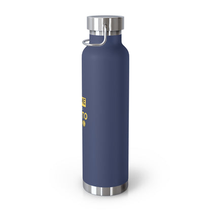 Ask Me About Crypto Copper Vacuum Insulated Bottle, 22oz