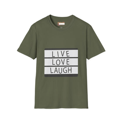 Live Love Laugh Designed Graphic Comfort Unisex T-shirt