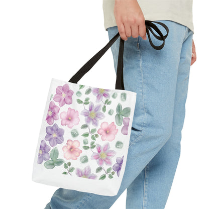 Summer Graphic Wild Flower Tote Bag