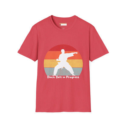 Graphic Karate Taekwondo Fighter Unisex Minimalist Comfort T-shirt