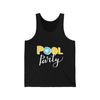 Beach Pool Party Lovers Ultimate Comfort Styled Funny Unisex Summer Tank Top