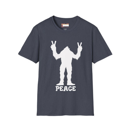Graphic Designed Minimalist Big Foot Peace Sign Unisex Comfort Styled T-shirts