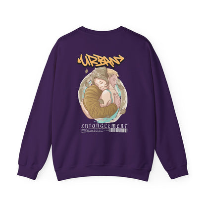 Graphic Designed Minimalist Urban Entanglement Crewneck Sweatshirt