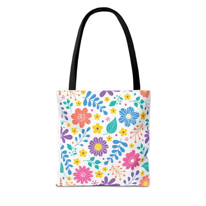 Summer Graphic Wild Flower Tote Bag