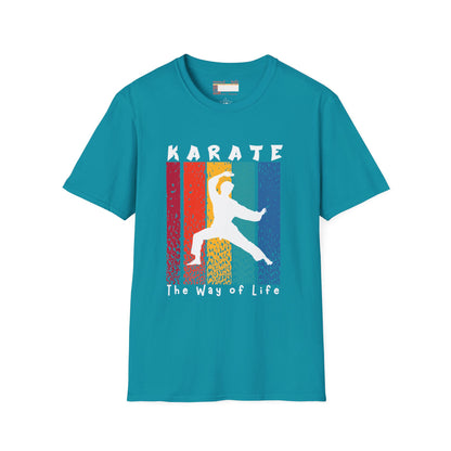 Graphic Karate Taekwondo Fighter Unisex Minimalist Comfort T-shirt