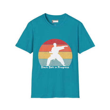 Graphic Karate Taekwondo Fighter Unisex Minimalist Comfort T-shirt