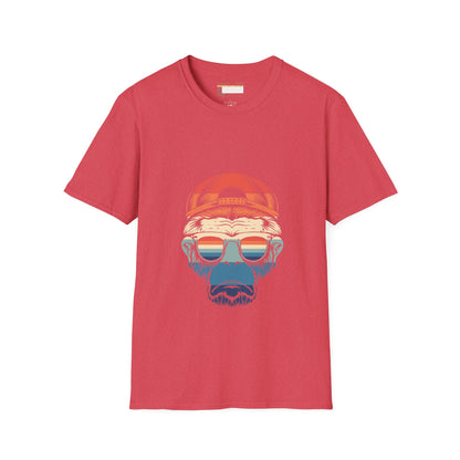 Retro Summer Graphic Monkey Man Designed Comfort T-shirt