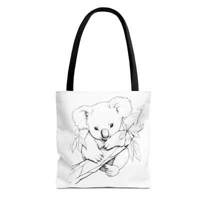 Summer Graphic Panda Tote Bag