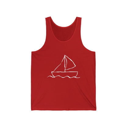 Boat Beach Lovers Ultimate Comfort Styled Unisex Summer Tank Top