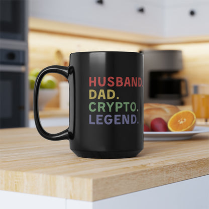 Husband Dad Crypto Legend Mug 15oz
