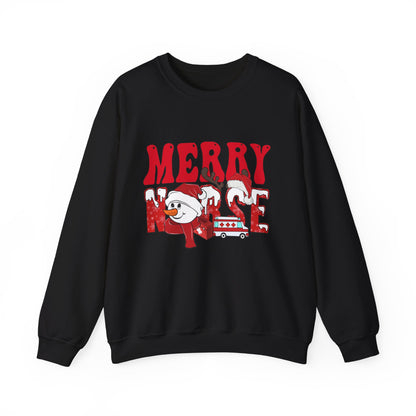Graphic Designed Holiday Christmas Nurse Unisex Crewneck Sweatshirt