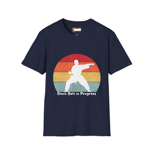 Graphic Karate Taekwondo Fighter Unisex Minimalist Comfort T-shirt