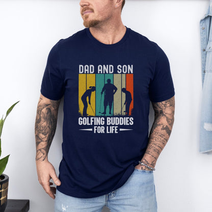 Dad And Son Golfing Buddies Ultimate Comfort Unisex Fathers Day T-shirt