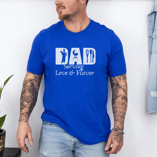 Chef Dad Serving Love & Flavor Ultimate Comfort T-shirt