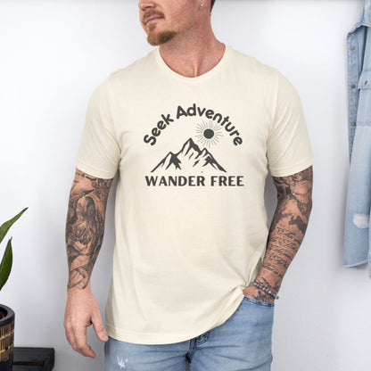 Seek Adventure Wander Free Ultimate Comfort Styled T-shirt