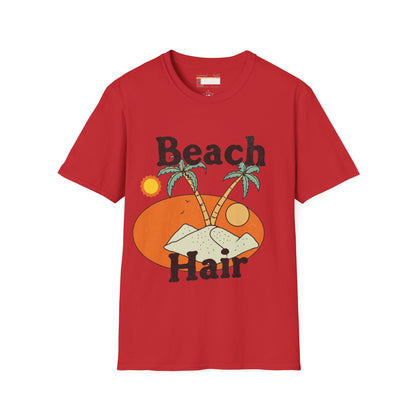 Graphic Summer Vibes Beach Hair Comfort Styled T-shirts