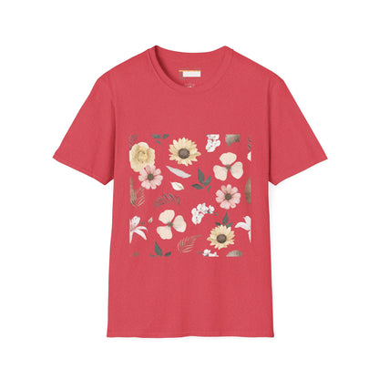 Graphic Wild Flower, Flower Lover Unisex Minimalist Comfort T-shirt