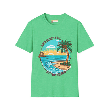 Lives Is Better At The Beach Summer Graphic Comfort Unisex T-shirt