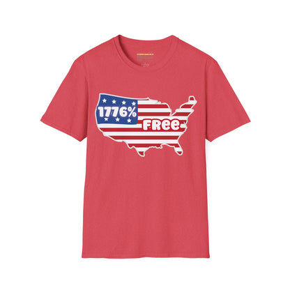 1776 percent Free,  July 4th Ultimate Comfort Unisex T-shirt