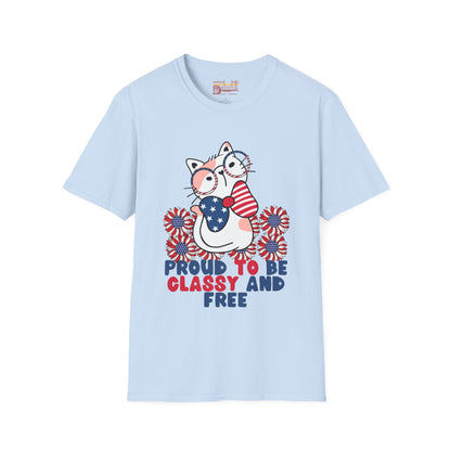 Proud To Be Free July 4th Independence Day Ultimate Comfort Unisex T-shirt