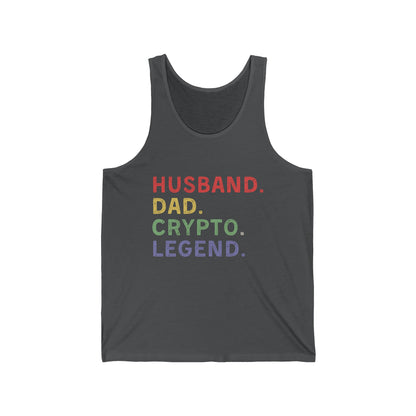 Husband Dad Crypto Legend Ultimate Comfort Unisex Tank top