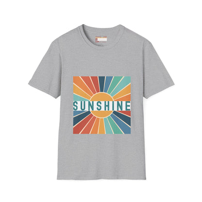 Retro Sunshine Tees, Hiking Summer Designed Comfort T-shirt